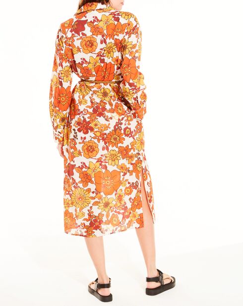 Robe chemise Danae orange