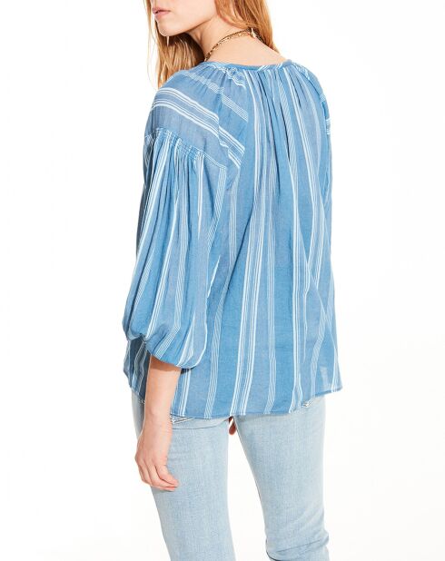 Túnica Renata de rayas azules