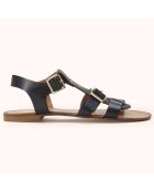 Sandales en Cuir Tayia noires