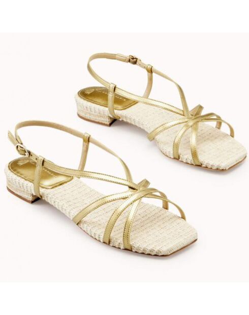 Sandalias Zili veganas doradas