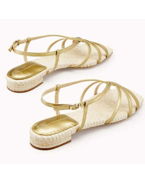 Sandalias Zili veganas doradas