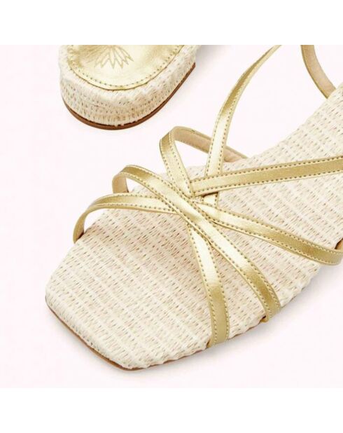 Sandalias Zili veganas doradas