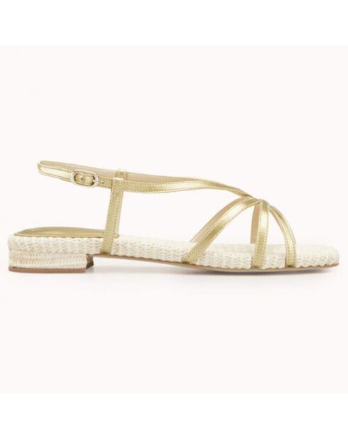 Sandalias Zili veganas doradas