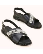 Sandales en Cuir Hefia noires