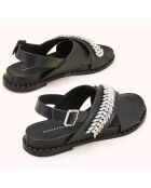 Sandales en Cuir Hefia noires