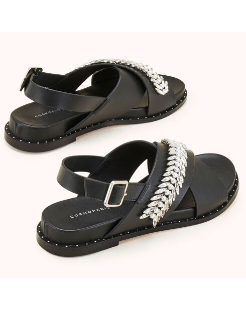 Sandales en Cuir Hefia noires