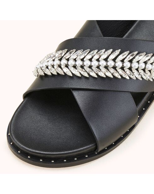 Sandales en Cuir Hefia noires