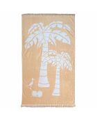 Drap de plage jacquard Cocobeach beige - 90x170 cm