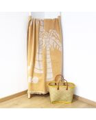 Drap de plage jacquard Cocobeach beige - 90x170 cm