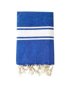 Fouta traditionnelle Kozo bleu royal - 100x200 cm