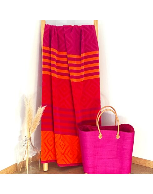 Drap de plage jacquard Monterrico multicolore - 90x170 cm