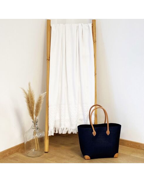 Serviette Romance blanche - 90x170 cm