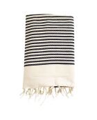 Fouta traditionnelle Yadara bleu marine - 100x200 cm