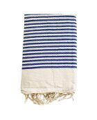 Fouta traditionnelle Yadara bleu royal - 100x200 cm