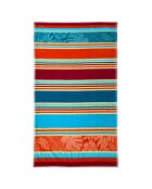 Drap de plage jacquard Zebrina multicolore - 90x170 cm