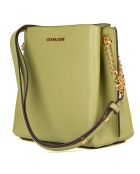 Sac seau en Cuir Teagen S  vert - 22x20x11 cm