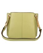 Sac seau en Cuir Teagen S  vert - 22x20x11 cm