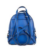 Sac à dos Mini en Cuir Jaycee bleu electrique - 18x22x8 cm