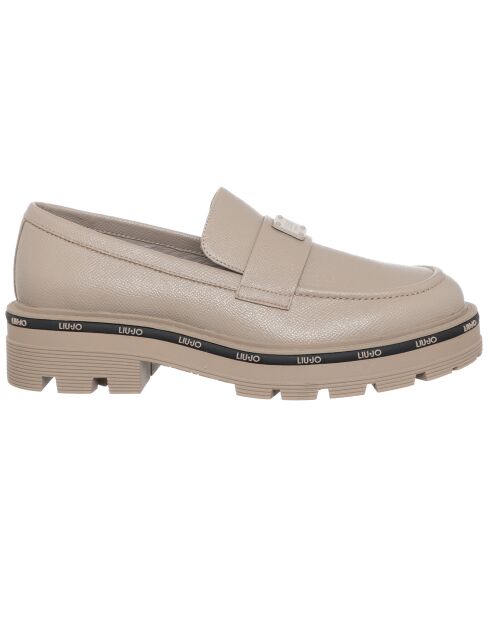 Mocassins en Cuir Tailor beiges