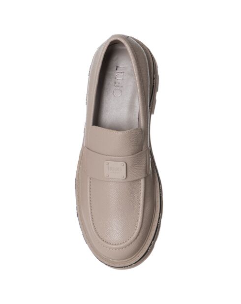 Mocassins en Cuir Tailor beiges