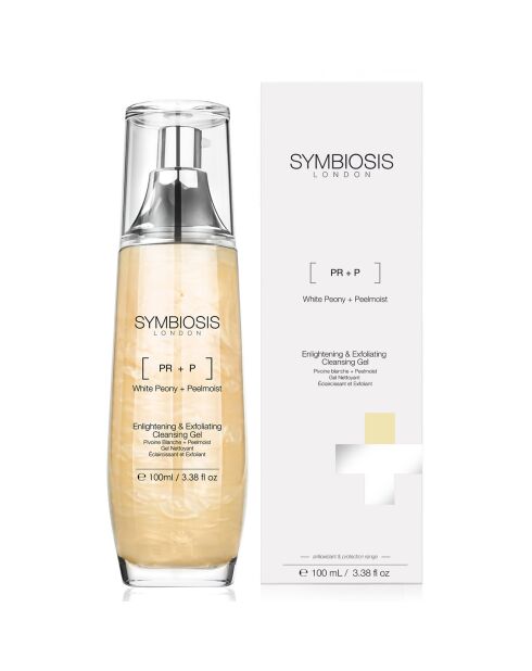Verhelderende en exfoliërende reinigingsgel met witte pioenroos en peelmoist - 100 ml