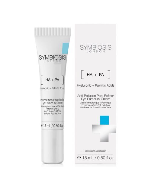 Primer-en-crème Anti-Pollution & Affineur de Pores Pour les Yeux à l'Acide Hyaluronique et Palmitique - 15 ml