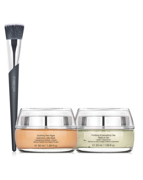 Duo Masques Purifiants + Pinceau - 3 pièces