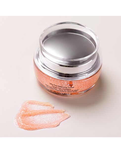 Cryo-Exfoliant Visage Équilibrant Texture Sorbet à l'Acide Hyaluonique et Extrait Glycolique de Papaye - 50 ml