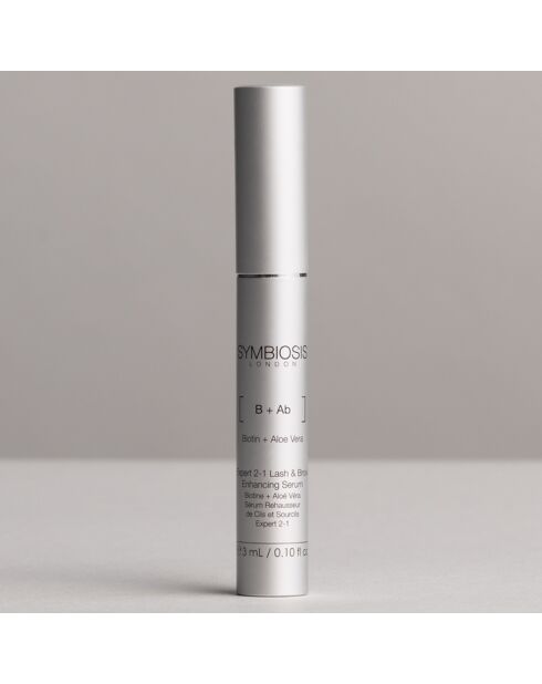 Sérum Rehausseur de Cils & Sourcils Expert 2-1  à la Biotine et  Aloé Véra - 3 ml