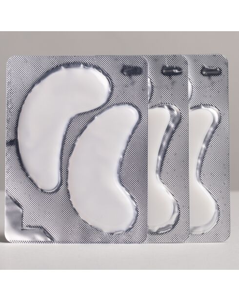 3 paar 2-1 oog- en wangverstevigende hydrogeloogjes met collageen en hyaluronzuur