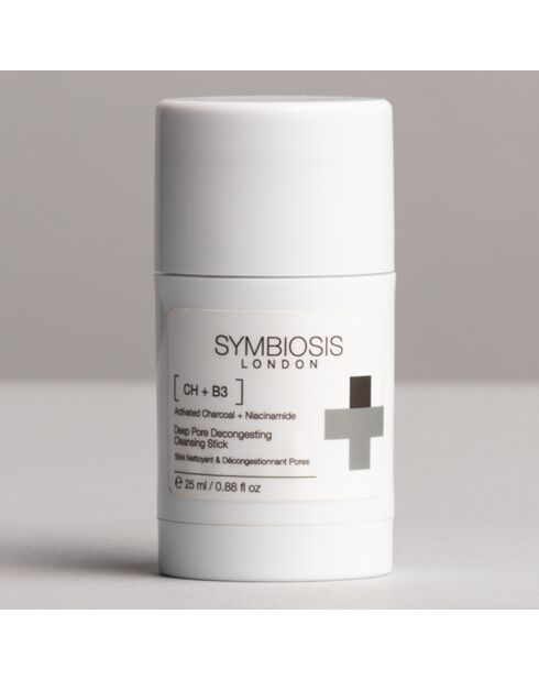 Barra limpiadora y descongestionante de poros con carbón activado y niacinamida - 25 ml