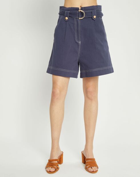 Short à ceinture Etaniel bleu marine