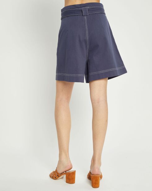 Short à ceinture Etaniel bleu marine