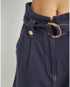 Short à ceinture Etaniel bleu marine