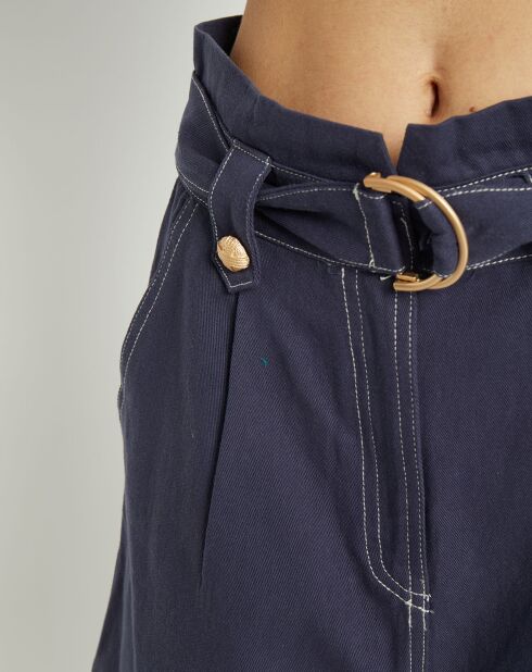 Short à ceinture Etaniel bleu marine