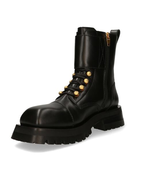 Boots en Cuir Army noires