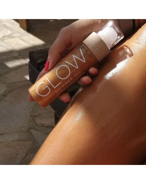 Huile Sèche Pailletée Illuminatrice Glow - 110 ml