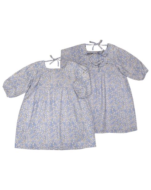 Robe Alia imprimée bleue