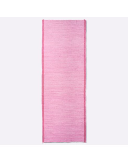 Étole en Laine & Soie Elegie rose - 70x200 cm