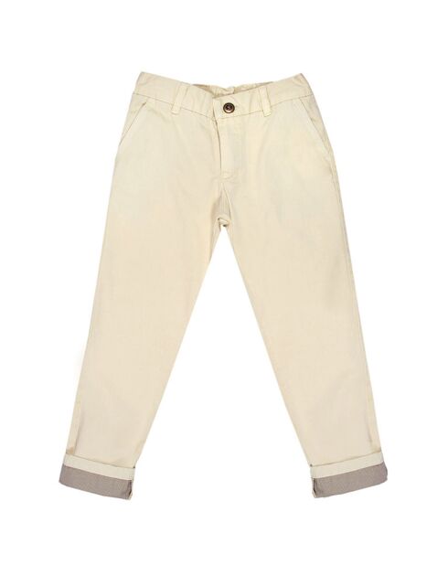 Pantalon Edouard en Coton beige