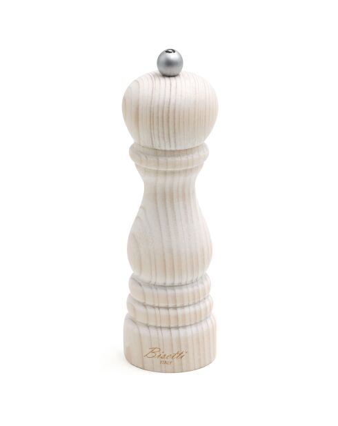 Moulin à poivre en bois Shabby blanc