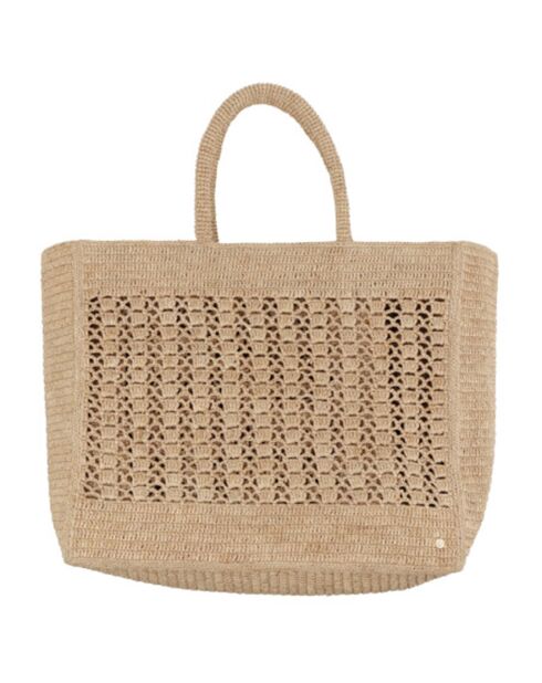 Sac cabas en Raphia Jane thé - 32x28x14 cm