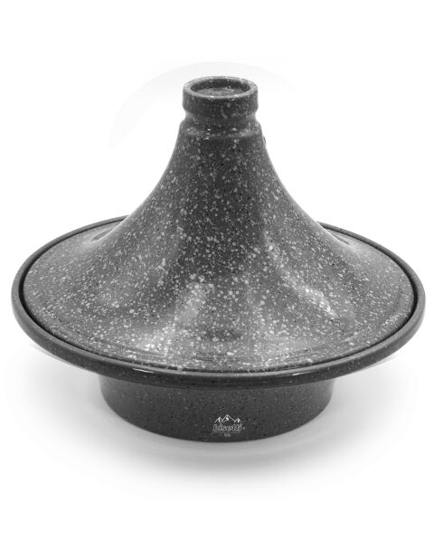Piatto tajine Pierre Gourmet in gres grigio - D.26x20 cm