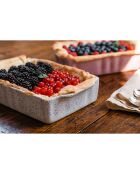 4 Petits plats à four pour gateaux en Grès Stonewhite blancs - 20x13x4.5 cm