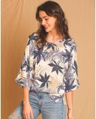 Top 100% Lin Leonie bleu jean
