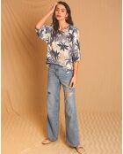 Top 100% Lin Leonie bleu jean