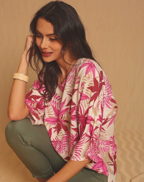 Top 100% Lin Leonie fushia