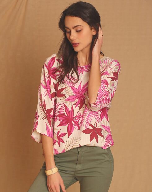 Top 100% Lin Leonie fushia