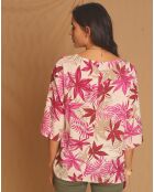 Top 100% Lin Leonie fushia