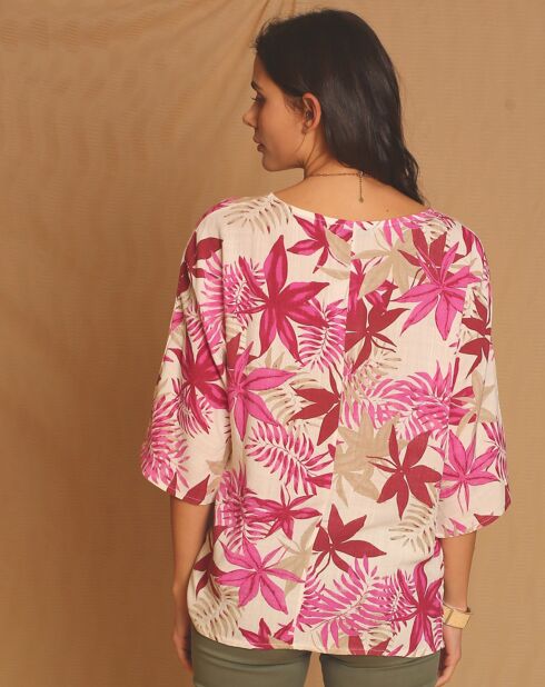 Top 100% Lin Leonie fushia